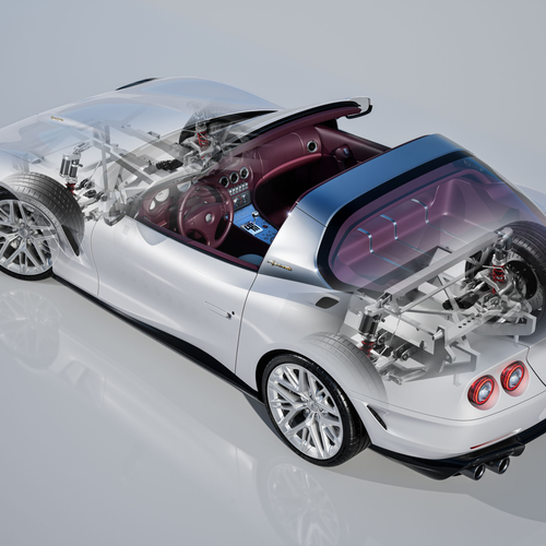 2027 Touring Superleggera Veloce12 Aperta Top View